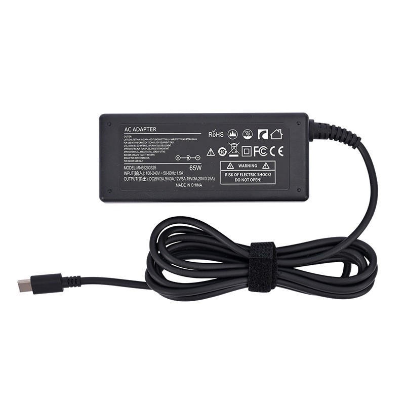 65W napájací adaptér pre laptop typu C s rýchlym nabíjaním